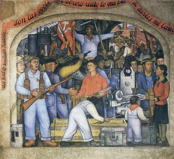 Diego Rivera Werke - das Arsenal 1928 Sozialismus Diego Rivera